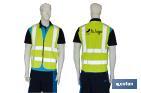 Gilet jaune de haute visibilité I Avec fermeture éclair I Plusieurs tailles disponibles - Cofan